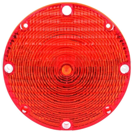 Truck-Lite 99168R Round Replacement Lens - Red, Acrylic, For Bus Lights (90327R, 6503, 6504), 4 Screw