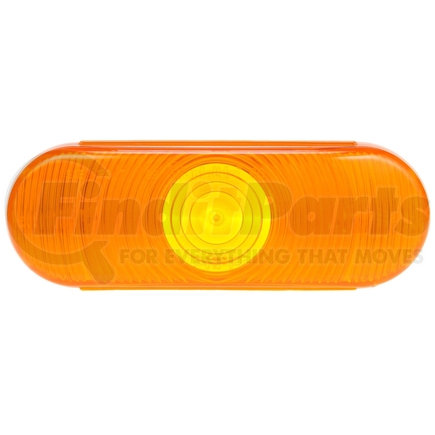 Truck-Lite 99184Y Oval, Yellow, Polycarbonate, Replacement Lens for Front, Rear Lighting (60340Y, 60345C, 60834C, 60344Y), Snap-Fit