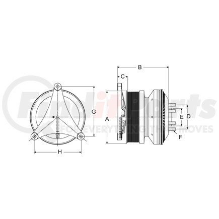 Horton 79A9644 CLUTCH DMA SE