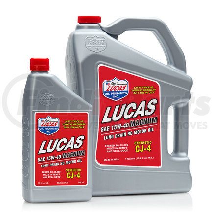 Lucas Oil 10436 Magnum CJ-4 Oil - 1 Gallon (Representative Image)
