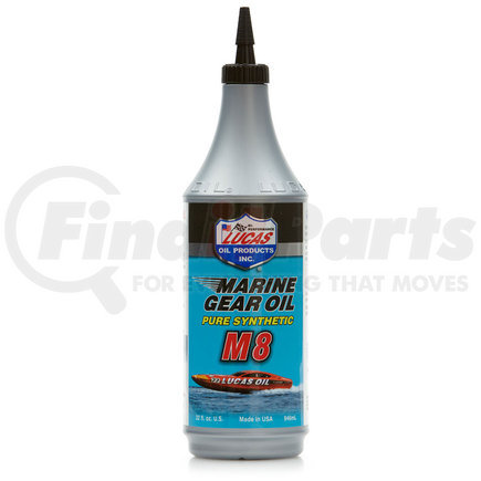 Lucas Oil 10652 Marine Gear Oil Synthetic SAE 75W-90 M8 - 1 Quart (Representative Image)