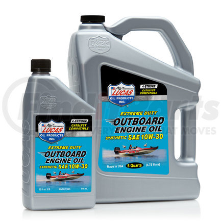 Lucas Oil 10661 Synthetic SAE 10W-30 Outboard Engine Oil