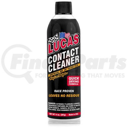 Lucas Oil 10799 Contact Cleaner - 14 Ounce (Representative Image)