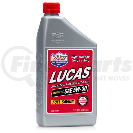 Lucas Oil 10179 Synthetic High Performance Motor Oil - 1 Quart (Representative Image)