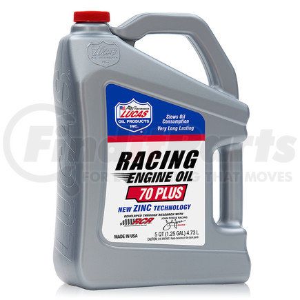 Lucas Oil 10266 70 WT PLUS Racing Oil - 5 Gallon Pail (Representative Image)