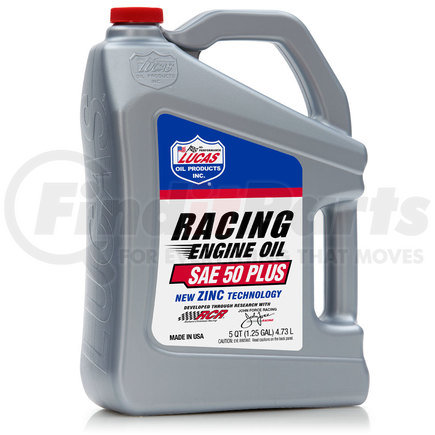 Lucas Oil 10095 PLUS Racing Oil - 5 Gallon Pail (Representative Image)