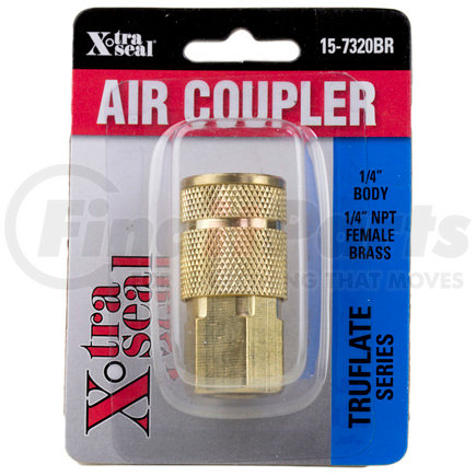 GROUP 31 XTRA SEAL 15-7320BR ”C” Automotive Style 1/4” Bdy 1/4” NPT F Coupler Brass