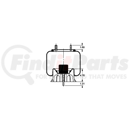 Triangle Suspension AS-8443 Triangle Air Spr - Rolling Lobe, Triangle Bellows # 6391, ContiTech Bellows # 9 10-17.5