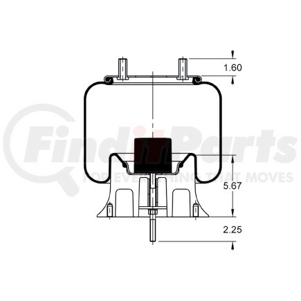 Triangle Suspension AS-8930 Rolling Lobe Air Spring