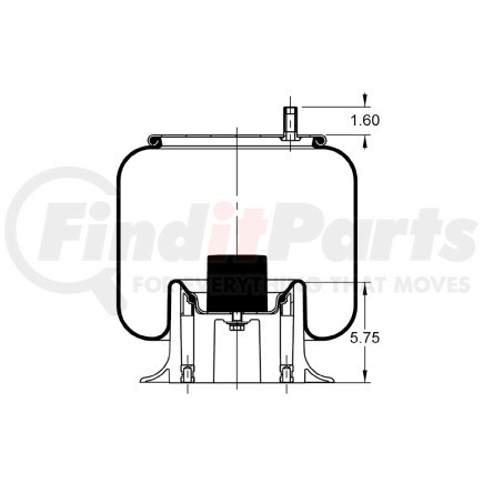 Triangle Suspension AS-8015 Triangle Air Spr - Rolling Lobe