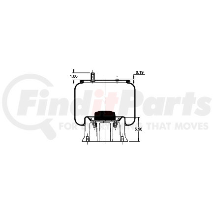 Triangle Suspension AS-8507 Triangle Air Spr - Rolling Lobe, Triangle Bellows # 6365, ContiTech Bellows # 11 10.5-17