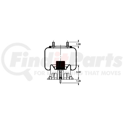 Triangle Suspension AS-8569 Triangle Air Spr - Rolling Lobe, Triangle Bellows # 6428, ContiTech Bellows # 9 10BP-16