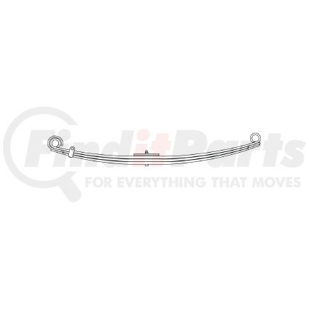 Triangle Suspension 62-1004 Mack, F Spr, Lvs:9 ; OEM# 2QK478; SE Length: 33; LE Length: 35-1/8; SE End: TB69; LE End: MB1; Grading 9/702