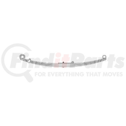 Triangle Suspension 55-118 International - Navistar, F Spr, Lvs:SE/3 FT; OEM# 1653685C91; SE Length: 29; LE Length: 29; SE End: TB26; LE End: TB26; Grading 1/323, 3/715
