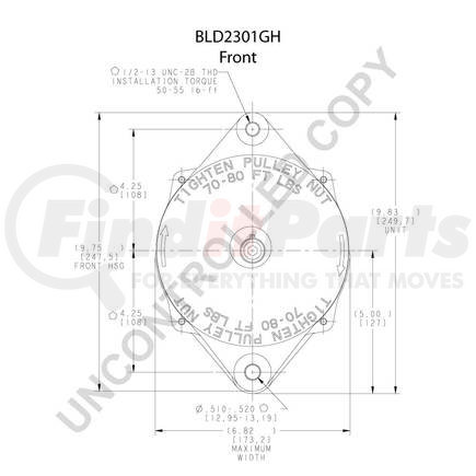 Leece Neville BLD2301GH High Output Alternator