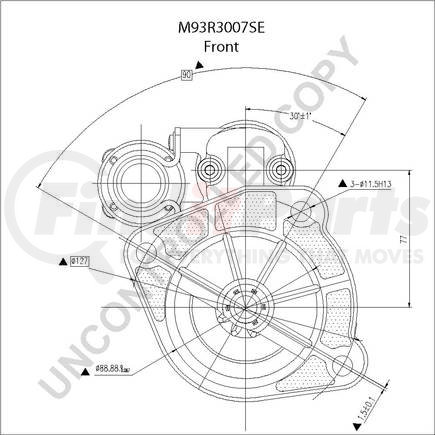 Leece Neville M93R3007SE Heavy Duty Starter Motor