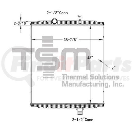 Thermal Solutions Mfg. 0437442P Radiator