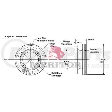 Meritor 3218T1008 Meritor Genuine Air Disc Brake - Rotor