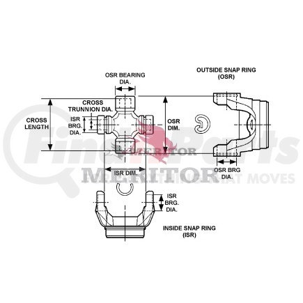 Meritor CP541X Suspension - Center Plate