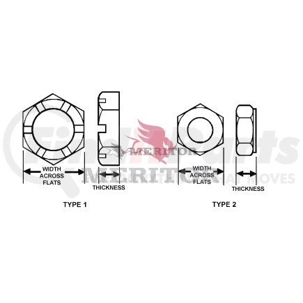 Meritor NUEL8208 Meritor Genuine Driveline Washer