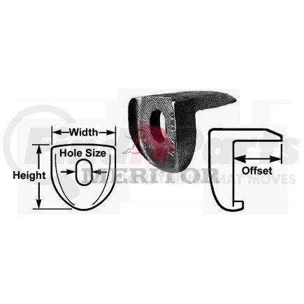 Meritor R005885 WHEEL END - WHEEL RIM CLAMP