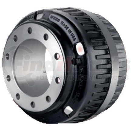 Webb 77808BW 16.5 x 8 VORTEX Unlimited BAL Brake Drum W/ WIN WEAR 