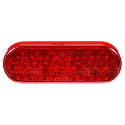 Truck-Lite 6050-P LED Stop/Turn/Tail Light - 6050 Signal-Stat, Red, Oval, 24 Diode, PL-3, 12V (Polybag Packaging)