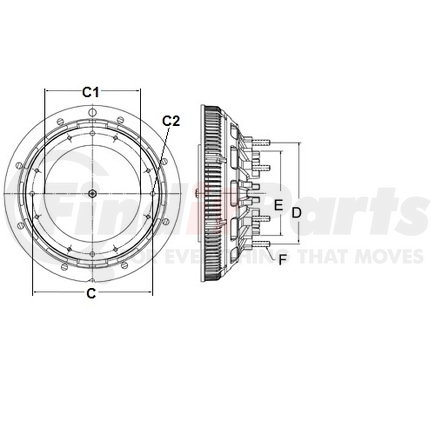 Horton 99A4717 CLUTCH PAK DM2S