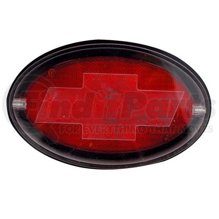 Pilot CR-017C Bully - Oval LED Hitch Brake Light, Chevrolet Logo