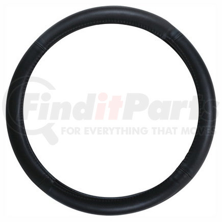 Pilot SW-101 Genuine Leather Steering Wheel Cover, Plain Black