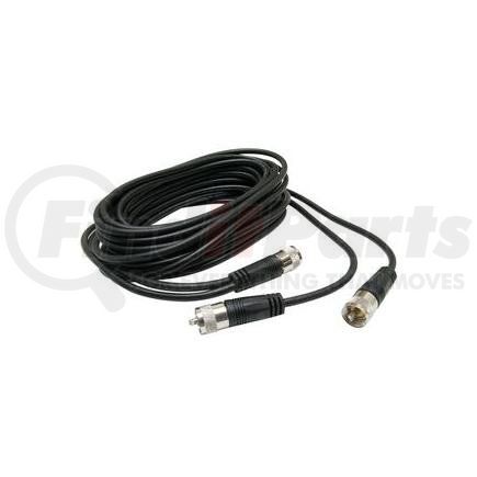 DAS INC RP-18CCP RoadPro 18' CB Antenna Co-Phase Coax Cable with (3) PL-259 Connectors, Black