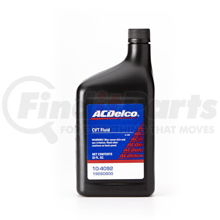 ACDelco 10-4092 CVT (Continuously Variable Transmission) Automatic Transmission Fluid - 32 oz