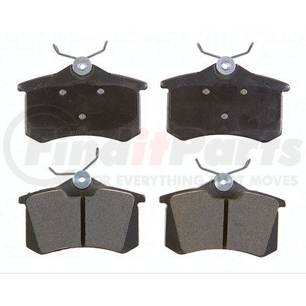 ACDelco 17D1017M Semi-Metallic Rear Disc Brake Pad Set