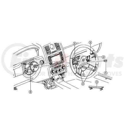 Chrysler 1AG511P7AB WHEEL. Steering. Diagram 2