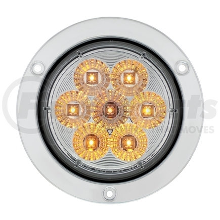 United Pacific 36916 7 LED 4" Deep Dish Turn Signal Light - Amber LED/Clear Lens