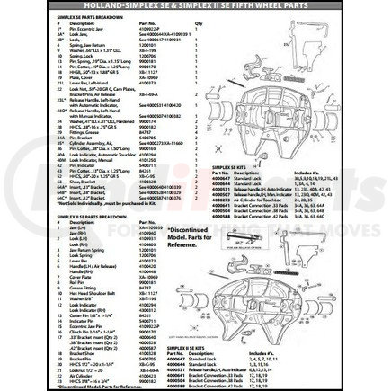 SAF-HOLLAND 4000647 Standard Lock Kit