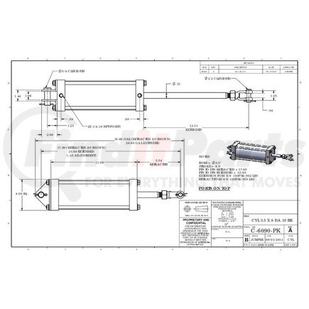 APSCO C-6090-PK CYL 3.5 X 8 DA