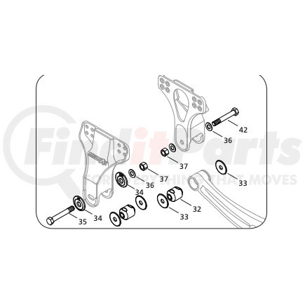 SAF-HOLLAND 48100509 NEWAY ADZ Series Truck/Tractor Service Repair Kit, SRK-643