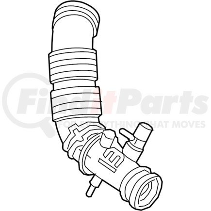 Ford 4W7Z9B659CA HOSE AIR