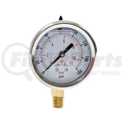 Buyers Products hpgs10 Silicone Filled Pressure Gauge - Stem Mount 0-10,000 PSI