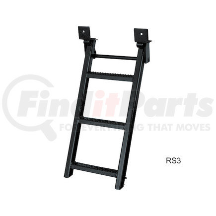 Buyers Products rs3ss 3-Rung Stainless Retractable Truck Steps with Nonslip Tread - 17.38 x 35 Inch