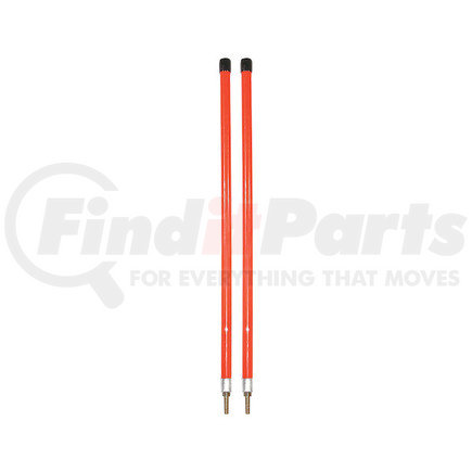 Buyers Products 1308103 3/4 x 24 Inch Fluorescent Orange Bumper Marker Sight Rods with Hardware