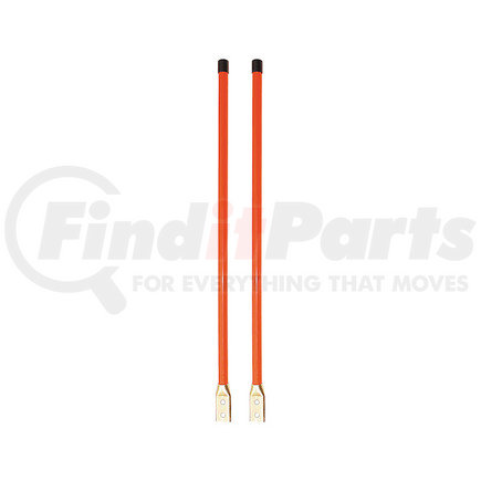 Buyers Products 1308110 3/4 x 36 Inch Fluorescent Orange Bolt-On Bumper Marker Sight Rods with Hardware