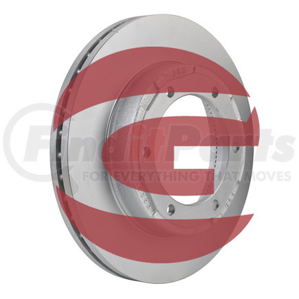 Accuride D6168 U-Shape Brake Rotor, 15" dia. (Gunite)