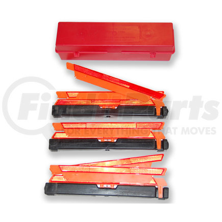 James King 1005 KIT OF 3 TRIANGLES IN A RED PLASTIC BOX