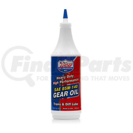 Lucas Oil 10042 Gear Oil, Heavy Duty 85/140 Gear Oil, Quart Size Bottle