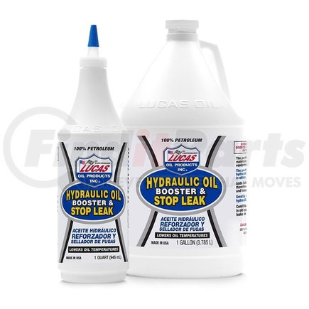 Lucas Oil 10018 Hydraulics, Hydraulic Oil Boost and Stop Leak, Gallon Size Bottle
