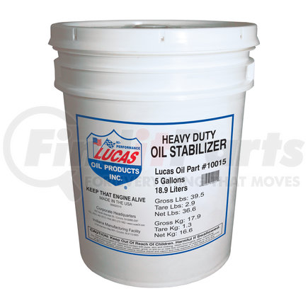 Lucas Oil 10015 Heavy Duty Oil Stabilizer - 5 Gallon Pail (Representative Image)