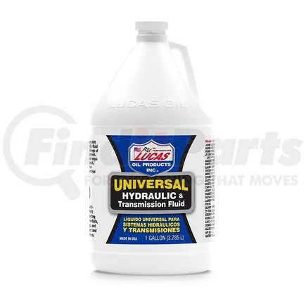 Lucas Oil 10017 Hydraulics, Universal Hydraulic Fluid, Gallon Size Bottle