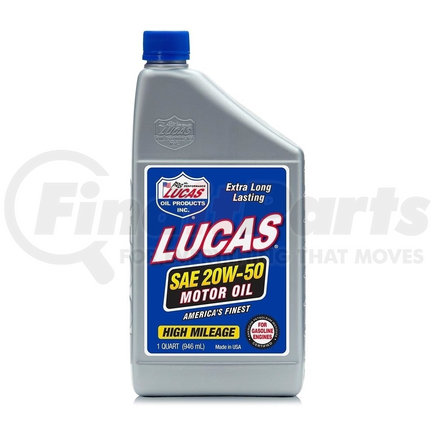 Lucas Oil 10252 20W-50 Plus High Performance Oil - 1 Quart (Representative Image)